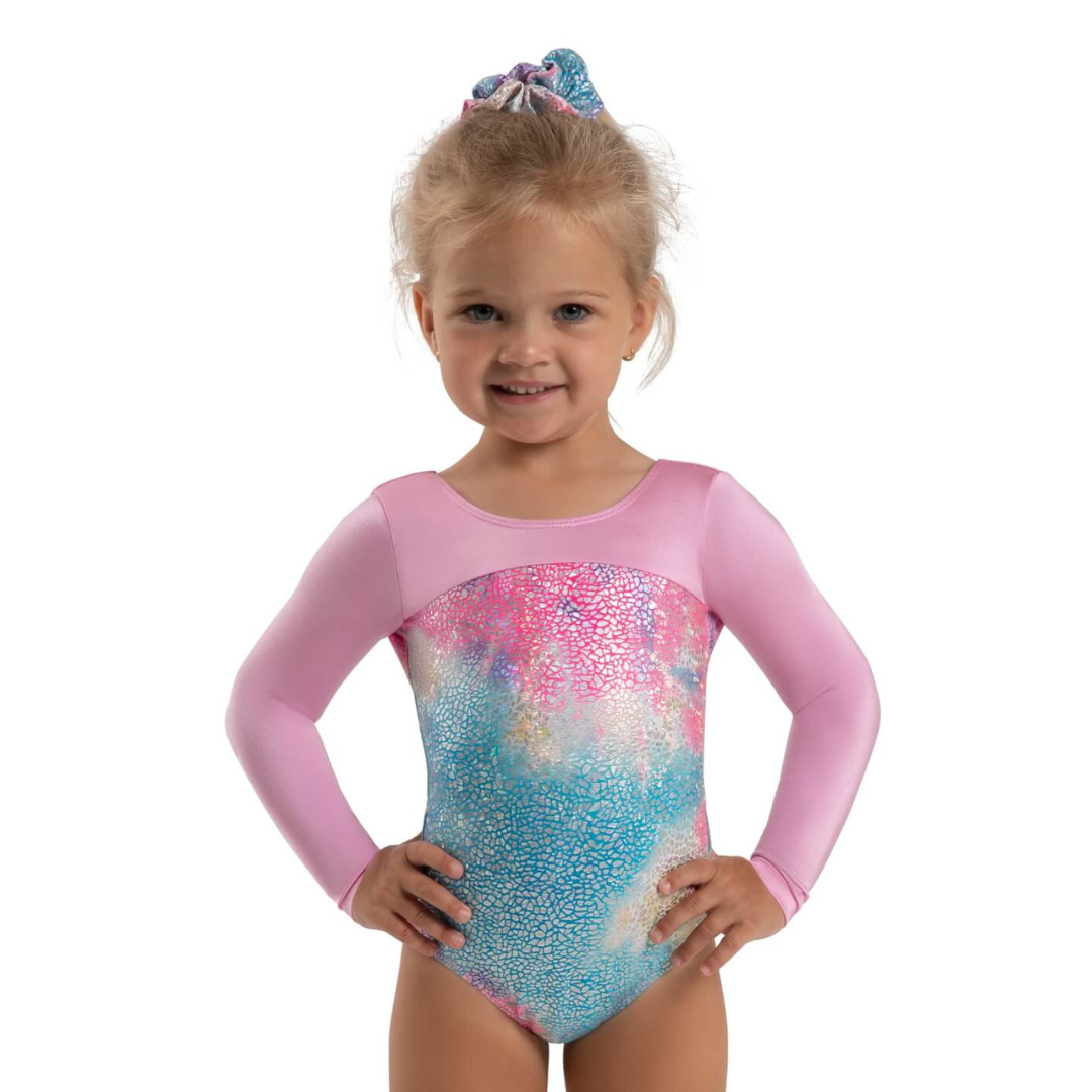 Capezio 12305C-Leotard Manches Longues Licorne Scintillant