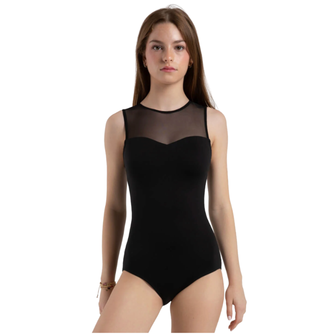 Capezio SE2001W-Leotard Devant Coeur