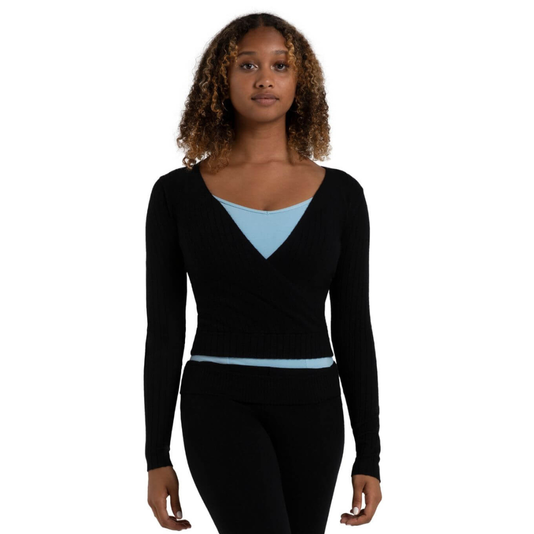Capezio CK11002C- Pink Crossover Sweater