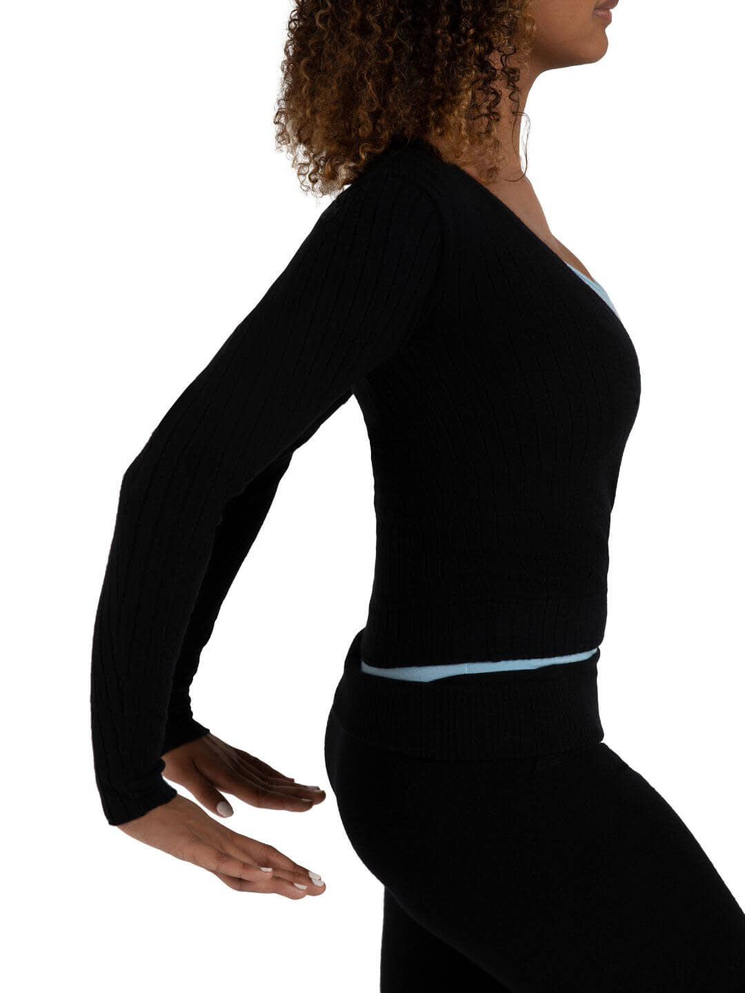 Capezio CK11002C- Pink Crossover Sweater