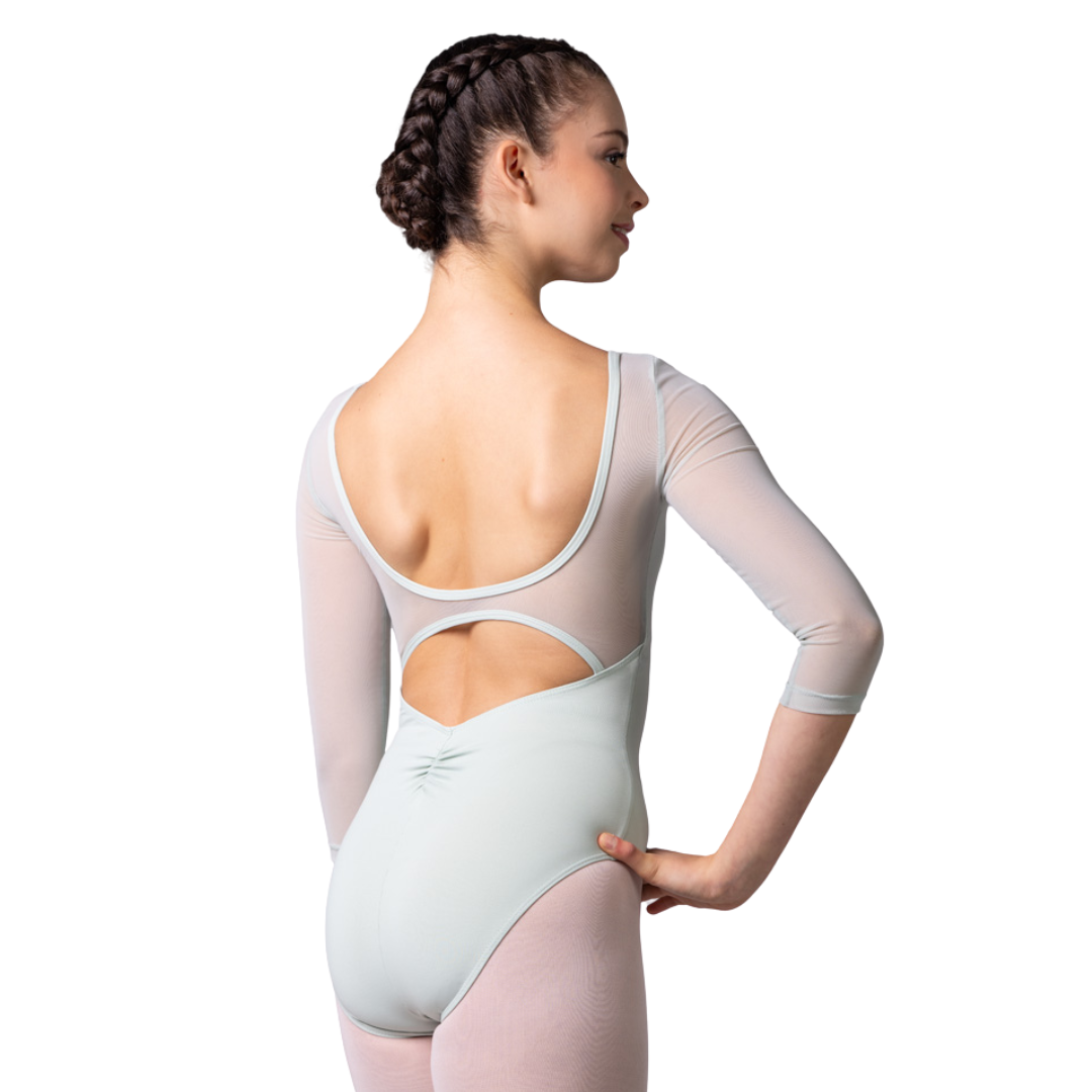 Lulli Dancewear LUB901-Léotard Natalia Manches 3/4 Mesh