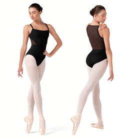 Bloch L70001B-Mia Corset Camisole Leotard-BLACK