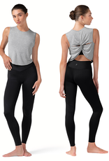 Bloch Z30001-Twisted Back Sleeveless Tshirt-GREY