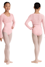 Bloch CZ3009-Yalda Long Sleeve Knitted Wrap Crop Top