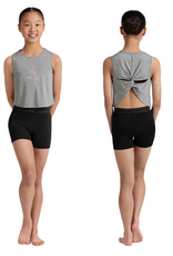 Bloch CZ30005-Tracy Printed Twist Back T-Shirt