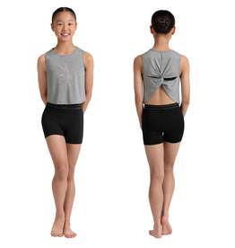 Bloch CZ30005-Tracy Printed Twist Back T-Shirt
