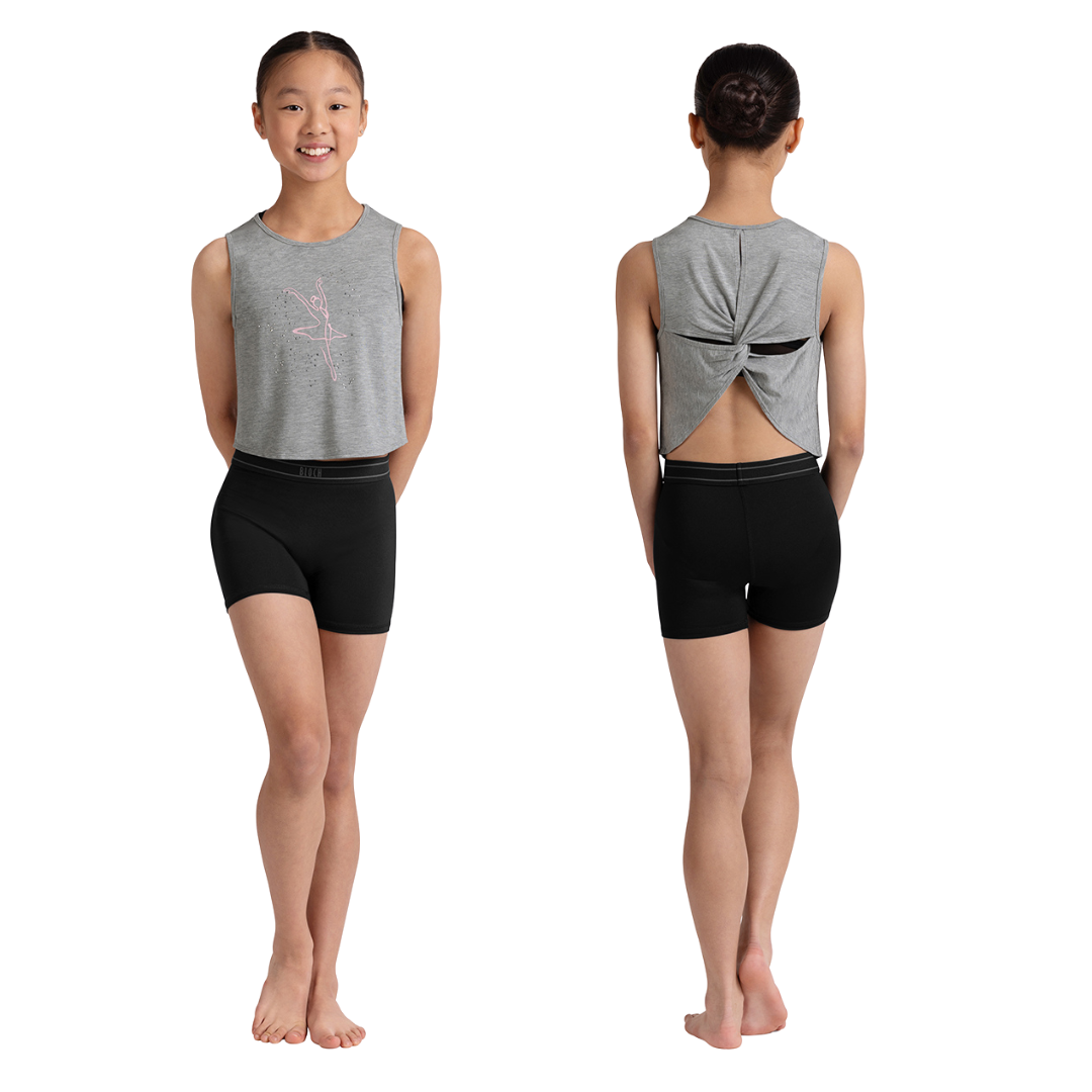 Bloch CZ30005-Tracy Printed Twist Back T-Shirt