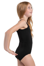 Capezio 12292C-Child Mesh Wide Strap Leotard-BLACK