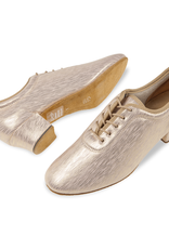 Diamant 199-034-670-Soulier de Danse 1.5"Semelle Suede Microfibre Beige Imprimé Doré