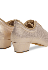 Diamant 199-034-670-Soulier de Danse 1.5"Semelle Suede Microfibre Beige Imprimé Doré