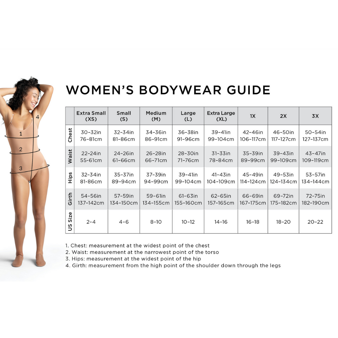 Capezio 12269W-Leotard Yarrow Mesh Devant et au Dos