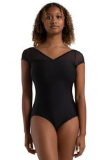 Capezio 12270W-Coral Short Sleeve Mesh Leotard