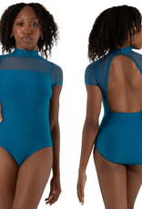 Capezio 12271W-Mock Neck Short Sleeve Leotard