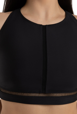 Capezio 12272W-High Neck Bra Top-BLACK