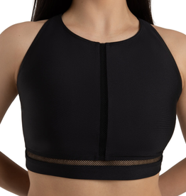 Capezio 12272W-High Neck Bra Top-BLACK