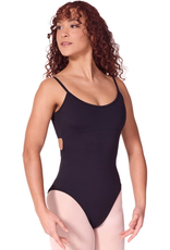 Capezio EL101W-Élégant Camisole Leotard avec Dos Torsadé - NOIR