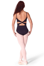 Capezio EL101W-Élégant Camisole Leotard avec Dos Torsadé - NOIR
