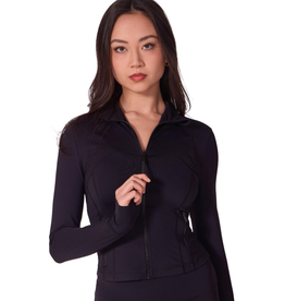 Capezio EL111W-Athletic Dance Jacket-BLACK