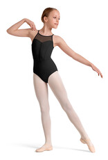 Mirella M40002C-Sweet Heart Halter Neck Leotard-BLACK