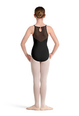 Mirella M40002C-Sweet Heart Halter Neck Leotard-BLACK