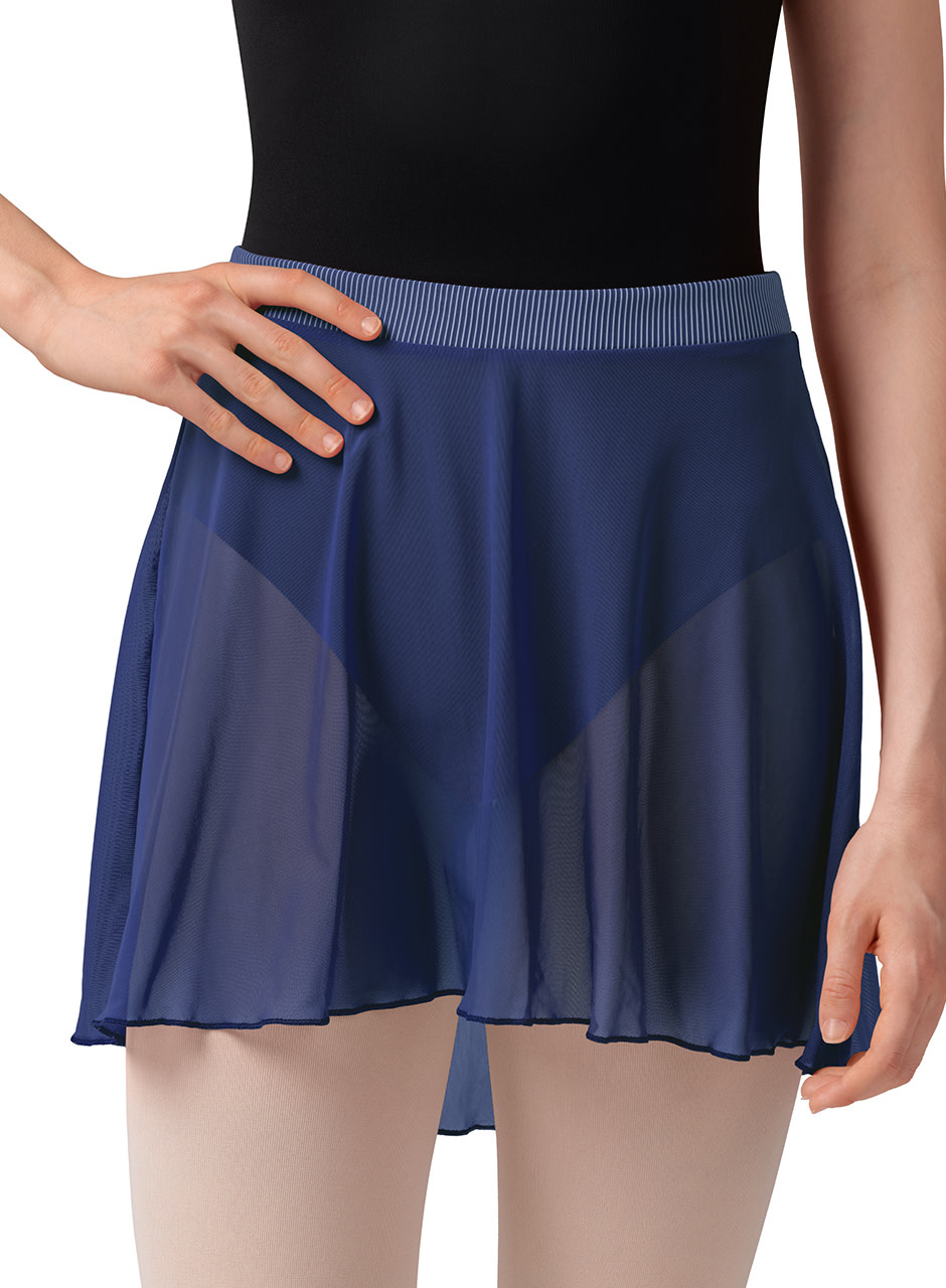 Mirella MS10001-Stripe Waistband Skirt