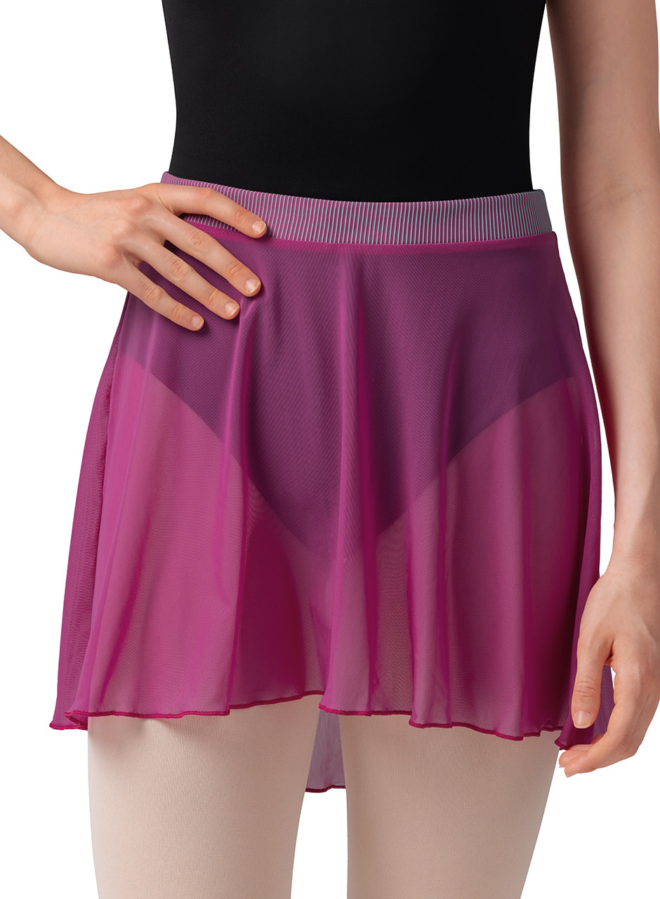 Mirella MS10001-Stripe Waistband Skirt