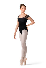 Mirella M20001LM-Open Back Cap Sleeve Leotard