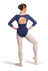 Mirella M60001LM-Leotard Manches 3/4 Dos Ouvert