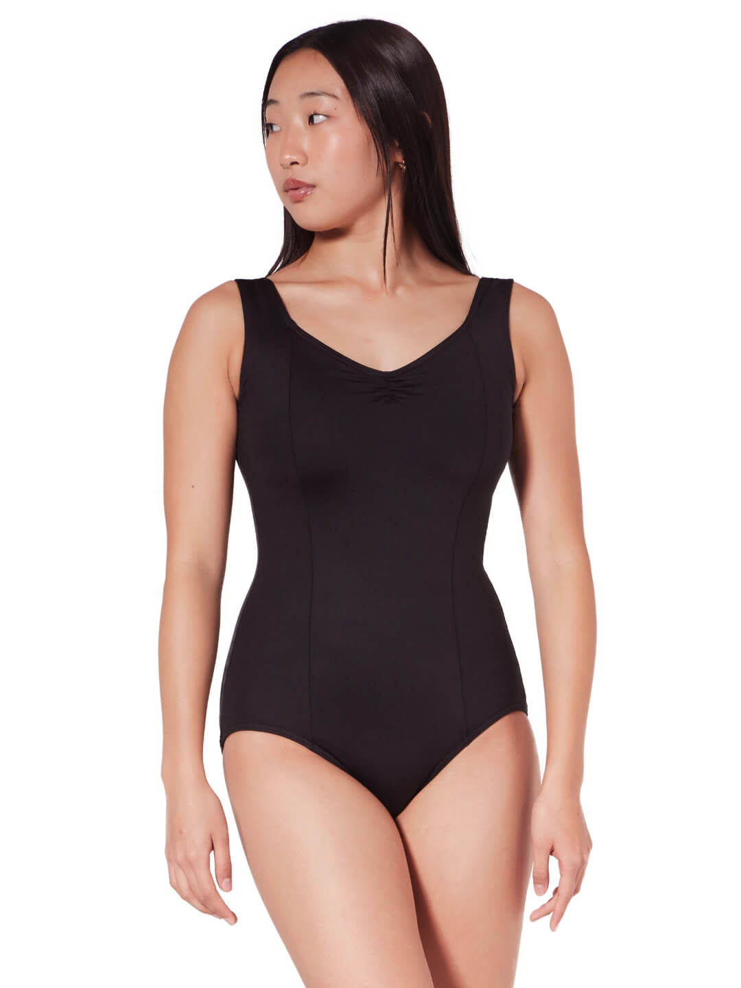Capezio SE1015W-Leotard Sans Manches Coutures princesse