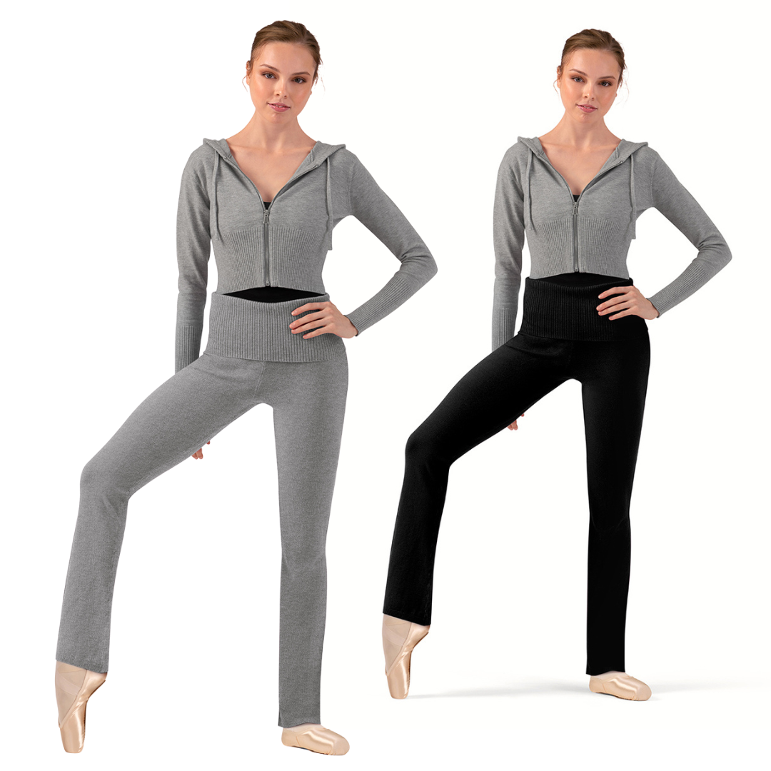 Bloch P80005-Solstice  Flare Pant Roll Over Waist