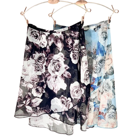 AK Dancewear S803RG-One Size Wrap Skirt Rose Garden