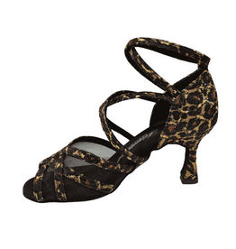 Diamant 135-087-310-Ballroom Shoes 2.5'' Suede Sole Leopard