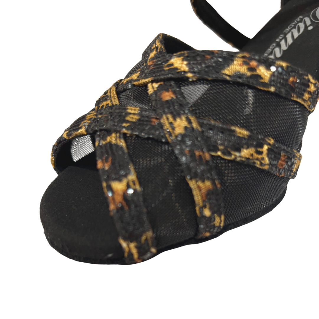 Diamant 135-087-310-Soulier de Danse 2.5'' Semelle Suede Leopard
