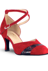 Merlet NITA7-1404-227-Soulier de Danse 2.5" Semelle Suede Chèvre Velours-FLAMENCO