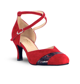 Merlet NITA7-1404-227-Soulier de Danse 2.5" Semelle Suede Chèvre Velours-FLAMENCO