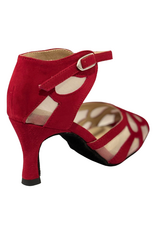 Merlet SAMUEL-1404-227-Ballroom Shoes 2.5" Suede Sole Velvet Leather-FLAMENCO