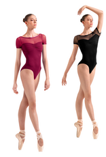 Bloch L20004-Mesh Cap Sleeve Leotard