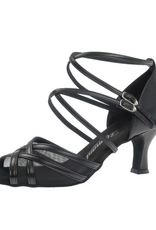 Diamant 135-087-034-Soulier de Danse 2.5'' Semelle Suede Cuir-NOIR