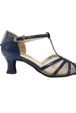 Merlet KARMINA-1300-643-Soulier de Danse Semelle Suede Cuir Metis-MARINE