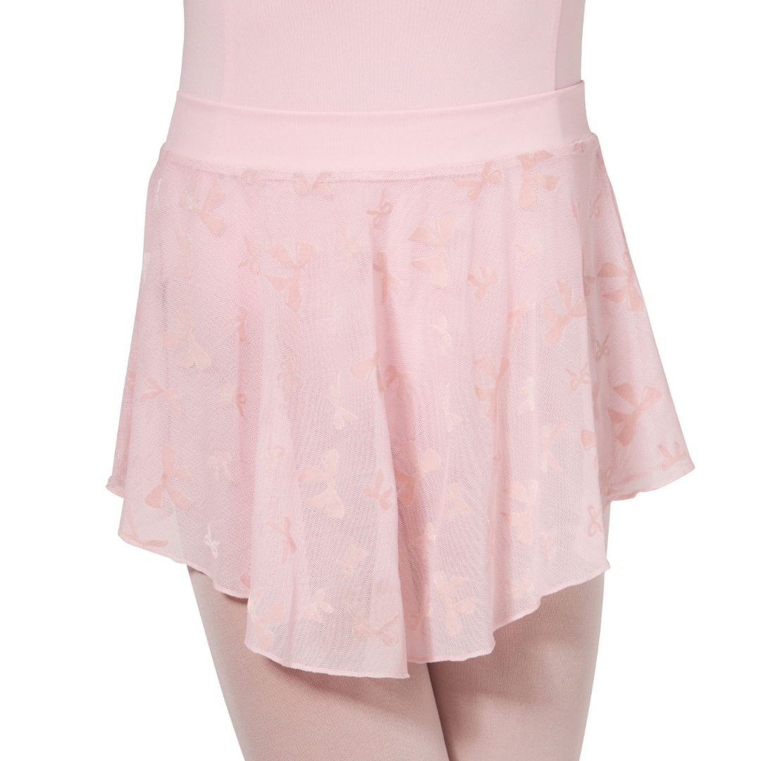 Capezio F12427C-Child Bow Charm Skirt-PINK