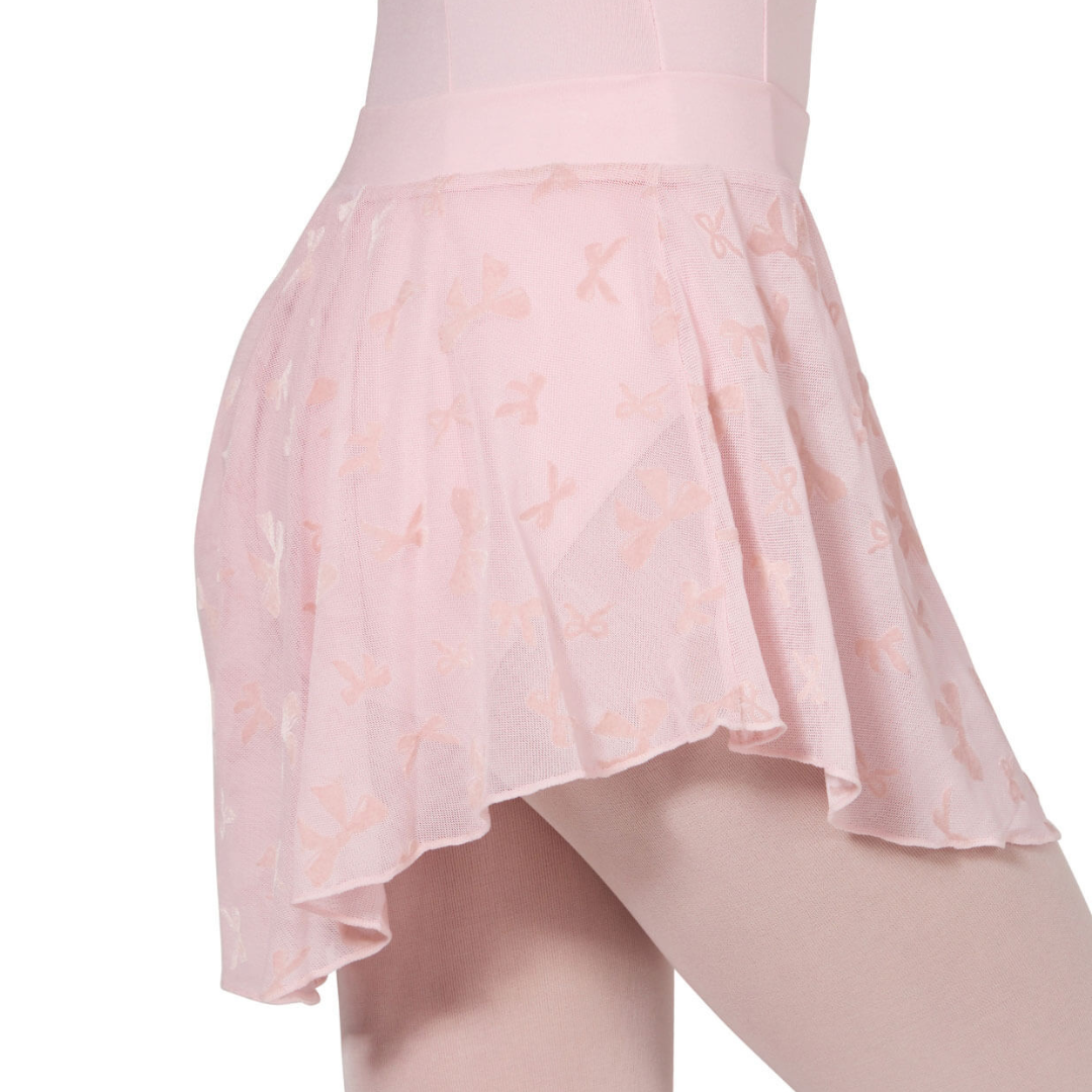 Capezio F12427C-Jupe Enfant à Nœud Papillon - ROSE