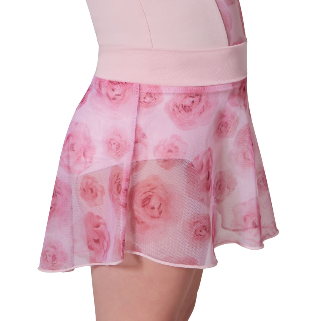 Capezio F12438C-Jupe Enfant Roses Gardenia - ROSE