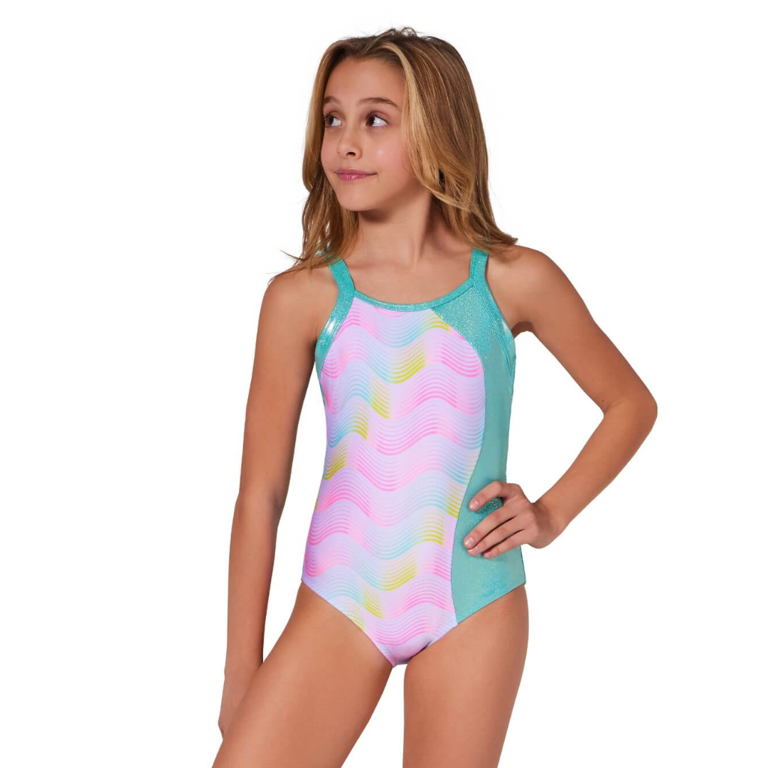 Capezio F12441C-Child Sunset Wave Surfrider Gym Leotard