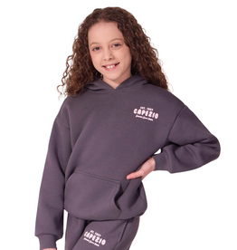 Capezio F12559C-Child Momentum Jogger Hoodie-Charcoal