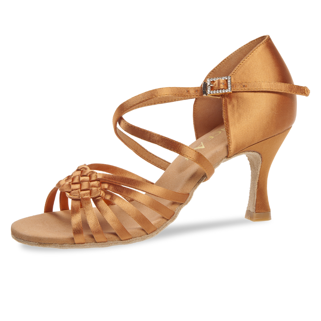 Diamant 218-507-379-Soulier DanceArt Competition Alina Semelle Suede 3" SatinTan Foncé