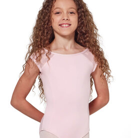 Capezio F12421C-Leotard Enfant Manches Courtes-ROSE
