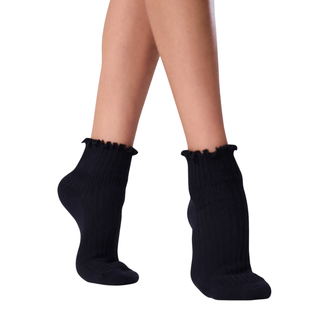 Capezio BG107C-Children's Scalloped Edge Sock (3-Pack)