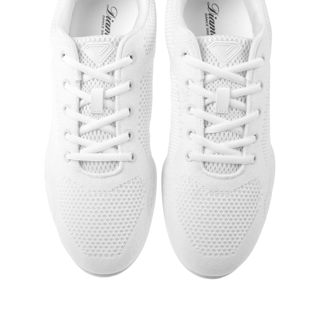 Diamant 213-503-393-Unisex SplitSole Dance Mesh-Sneaker-WHITE