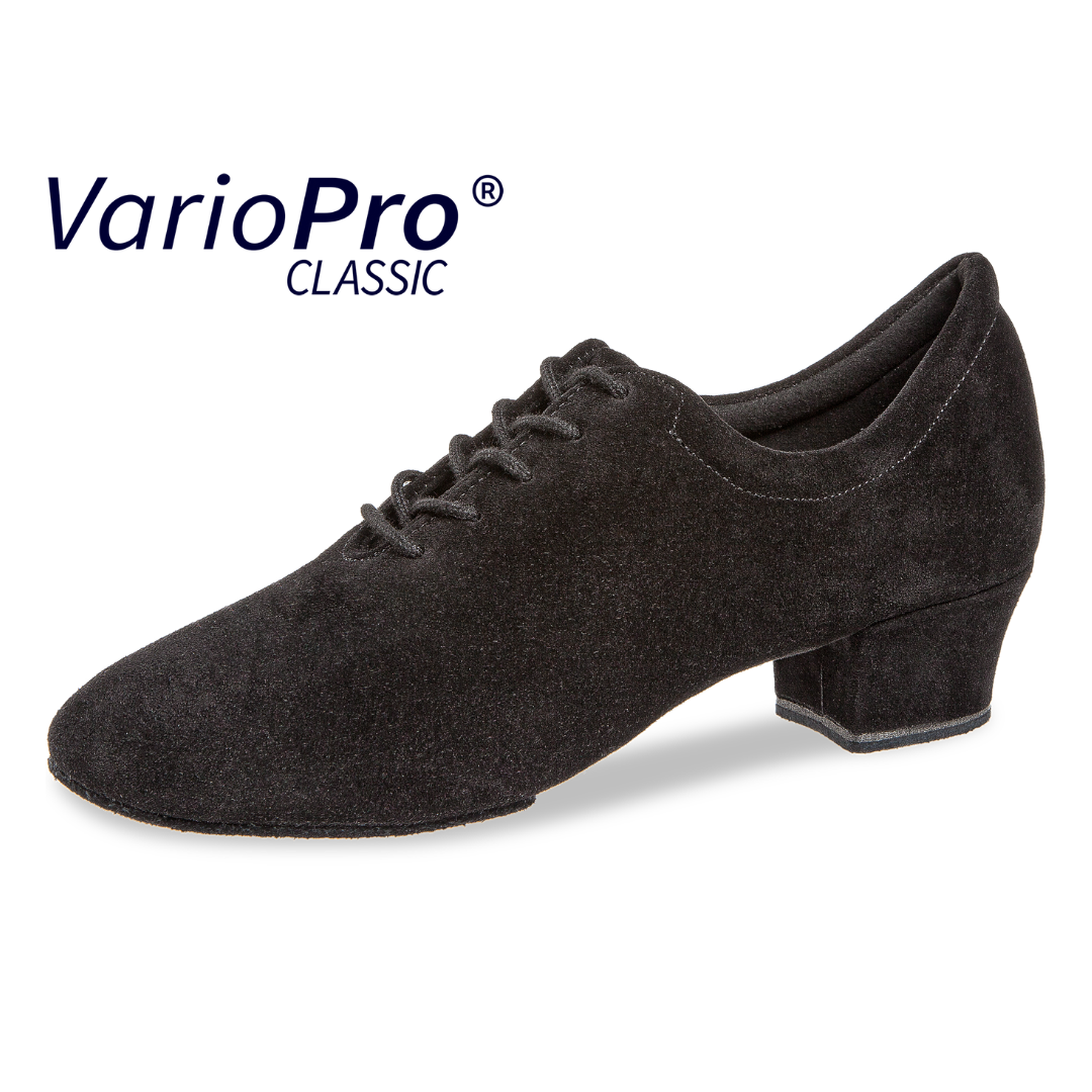 Diamant 189-234-001-Soulier de Danse1.5"Suede Semelle Fendue-SUEDE NOIR