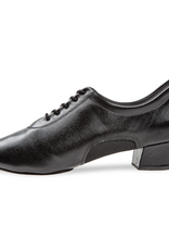 Diamant 163-224-592-Chaussures de Danse Homme 1.6 "Semelle de Suède Cuir/Mesh Noir